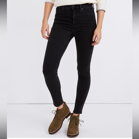 Madewell 10” High-Rise Skinny Jeans in Starkey Wash, Size 35 - Picture 4 of 17